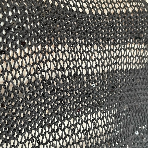 Eileen Fisher Chainmail Shadow Knit Sequins M - Picture 4 of 6
